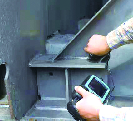 探傷儀檢測(cè)焊縫